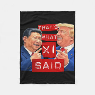 Funny Trump Meme Funny Fleece Blanket