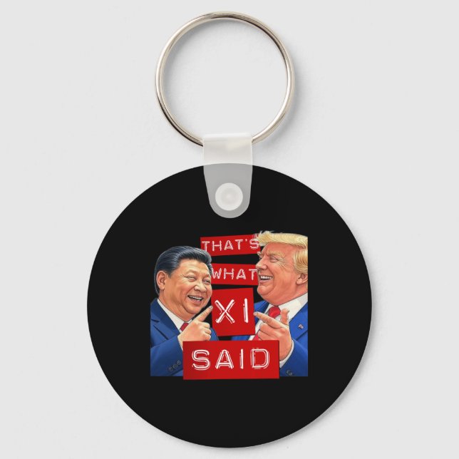 Funny Trump Meme Funny  Key Ring (Front)