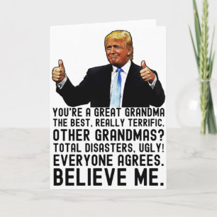 Funny Trump Mother's Day Grandma Card