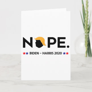 Funny Trump Nope Card