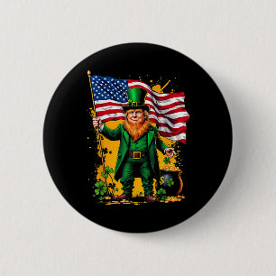 Funny Trump Paddys Back 45 47 St Patricks Day Usa 6 Cm Round Badge