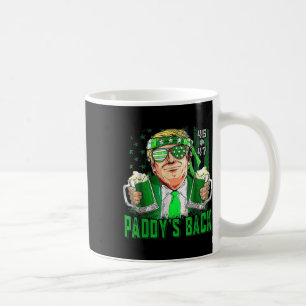 Funny Trump Paddys Back 45 47 St Patricks Day Usa  Coffee Mug