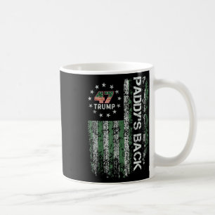Funny Trump Paddys Back 45 47 St Patricks Day Usa Coffee Mug