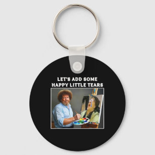 Funny Trump Painting Liberal Tears Political Gift  Key Ring