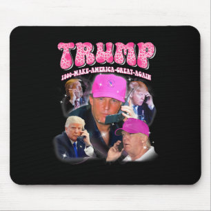 Funny Trump Pink Miss Me Yet Trump 2024 Take Ameri Mouse Mat