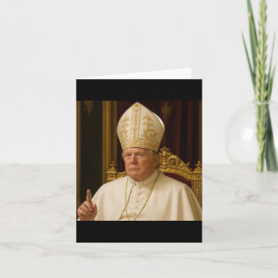 Funny Trump Pope Meme Gear Catholic Vatican Republ Card