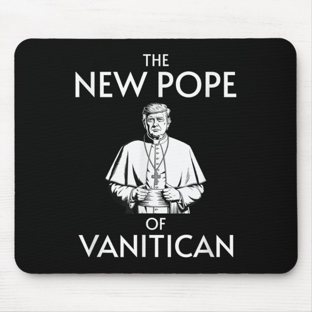 Funny Trump Pope Of Vanitican  Mouse Mat (Front)