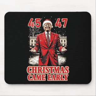Funny Trump Present Came Early This Year 2024  Mouse Mat