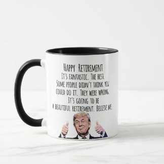 Funny Trump Retirement, MAGA Political Humor Mug