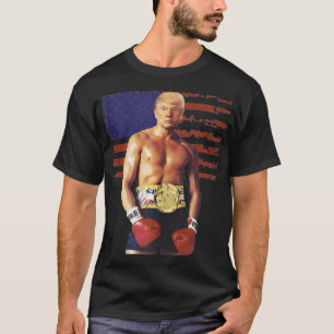 Funny Trump Rocky Boing Meme Boer US Flag Patriot  T-Shirt
