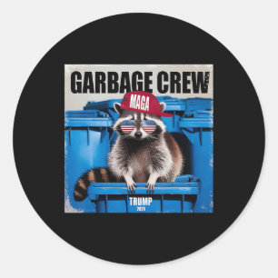 Funny Trump’s Supporters Are Garbage Joe Biden Gar Classic Round Sticker
