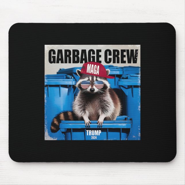 Funny Trump’s Supporters Are Garbage Joe Biden Gar Mouse Mat (Front)