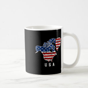 Funny Trump’s Vision Of Usa Map With Canada And Gr Coffee Mug