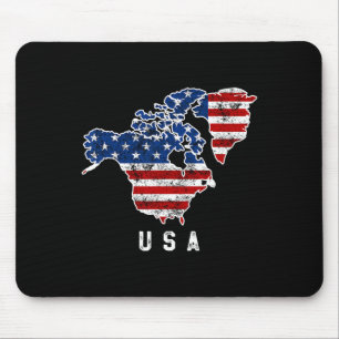 Funny Trump’s Vision Of Usa Map With Canada And Gr Mouse Mat