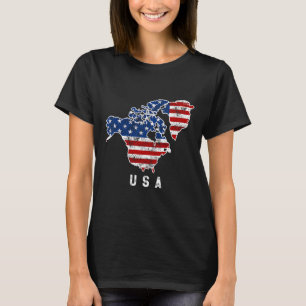 Funny Trump’s Vision Of Usa Map With Canada And Gr T-Shirt