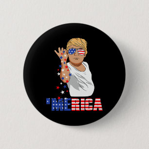 Funny Trump Salt Merica Freedom 4th Of July Gifts 6 Cm Round Badge