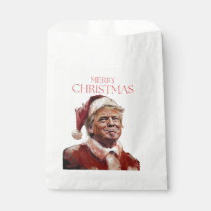 Funny Trump Santa Claus Christmas Card Favour Bags