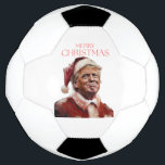 Funny Trump Santa Claus Christmas Card Football<br><div class="desc">Funny Trump Santa Claus Christmas Card</div>