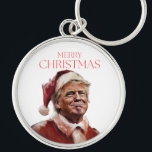 Funny Trump Santa Claus Christmas Card Key Ring<br><div class="desc">Funny Trump Santa Claus Christmas Card</div>