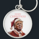 Funny Trump Santa Claus Christmas Card Key Ring<br><div class="desc">Funny Trump Santa Claus Christmas Card</div>
