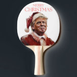 Funny Trump Santa Claus Christmas Card Ping Pong Paddle<br><div class="desc">Funny Trump Santa Claus Christmas Card</div>