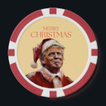 Funny Trump Santa Claus Christmas Card Poker Chips<br><div class="desc">Funny Trump Santa Claus Christmas Card</div>