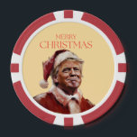 Funny Trump Santa Claus Christmas Card Poker Chips<br><div class="desc">Funny Trump Santa Claus Christmas Card</div>