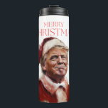 Funny Trump Santa Claus Christmas Card Thermal Tumbler<br><div class="desc">Funny Trump Santa Claus Christmas Card</div>