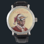 Funny Trump Santa Claus Christmas Card Watch<br><div class="desc">Funny Trump Santa Claus Christmas Card</div>