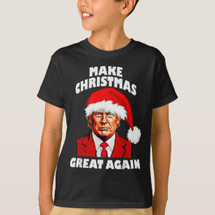 Funny Trump Santa Hat Make Christmas Great Again _ T-Shirt