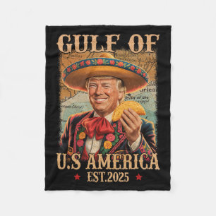 Funny Trump Shirt America's Gulf Est 2025 Trump Me Fleece Blanket