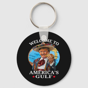 Funny Trump Shirt America's Gulf Est 2025 Trump Me Key Ring