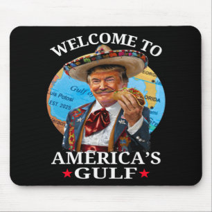 Funny Trump Shirt America's Gulf Est 2025 Trump Me Mouse Mat