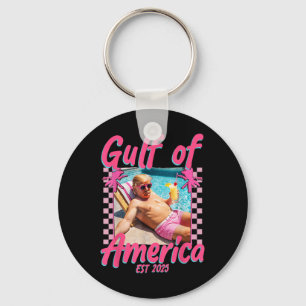 Funny Trump Shirt Gulf Of Us America Est 2025 _1 Key Ring