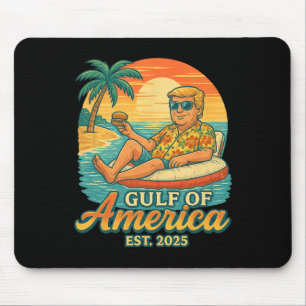 Funny Trump Shirt Gulf Of Us America Est 2025 2 Mouse Mat