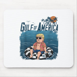 Funny Trump Shirt Gulf Of Us America Est 2025 4th Mouse Mat