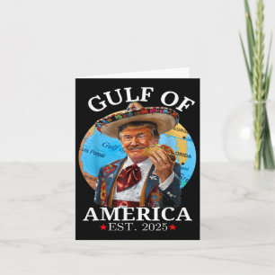 Funny Trump Shirt Gulf Of Us America Est 2025 Card