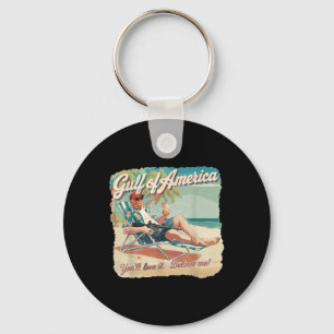 Funny Trump Shirt Gulf Of Us America Est 2025 Key Ring