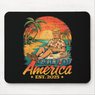 Funny Trump Shirt Gulf Of Us America Est 2025 Mouse Mat