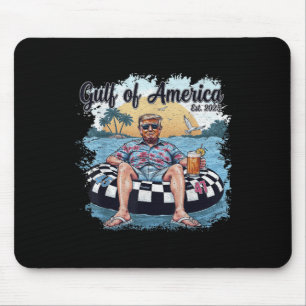 Funny Trump Shirt Gulf Of Us America Funny Kawaii Mouse Mat