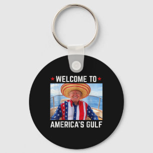 Funny Trump Shirt Gulf Of Us America Trump America Key Ring