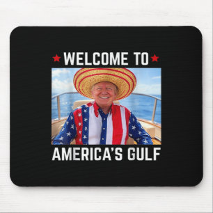 Funny Trump Shirt Gulf Of Us America Trump America Mouse Mat