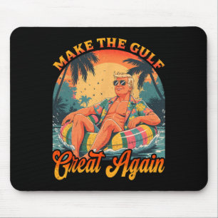Funny Trump Shirt Make The Gulf Great Trump Mercha Mouse Mat
