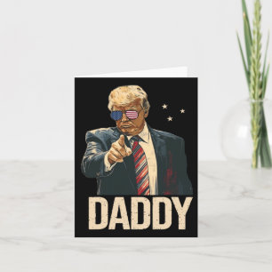 Funny Trump Shirts Daddy's Home For Men And Women Card