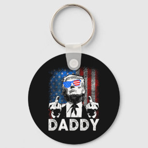 Funny Trump Shirts Daddy's Home For Men And Women Key Ring