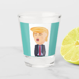 FUNNY TRUMP SHOT GLASS GLASSES