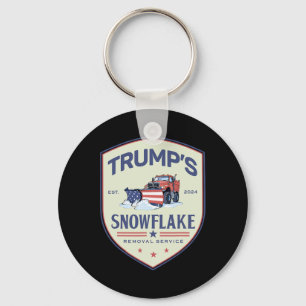 Funny Trump Snowflake Removal Service Election 202 Key Ring