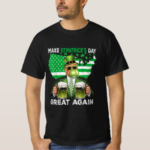 Funny Trump St Patricks Day Shamrock Trump T-Shirt