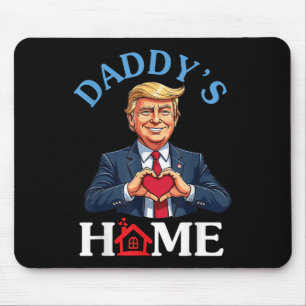 Funny Trump Style Heart Hands Daddy’s Home Father Mouse Mat
