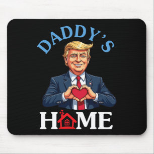 Funny Trump Style Heart Hands Daddy’s Home Father Mouse Mat